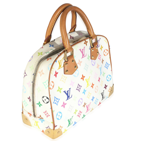 Louis Vuitton White Monogram Multicolor Canvas Trouville - Picture 3 of 7